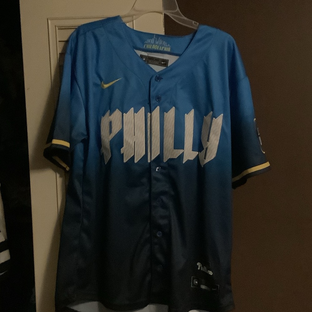 Nike Philadelphia Skyline Blue Jersey-NEW